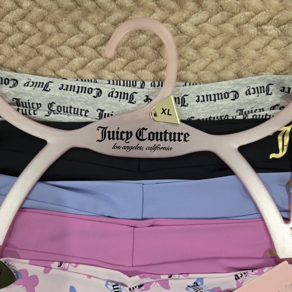 Juicy Couture Bikini Hipsters Underwear Logo Pack of 5 Size XL No Panty Lines